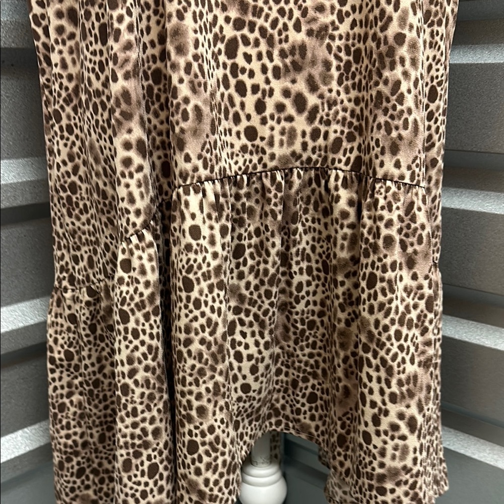 A NEW DAY Womens Animal Leopard Print Dress XXL Cover Up BRATZ Casual Everyday - Picture 4 of 10